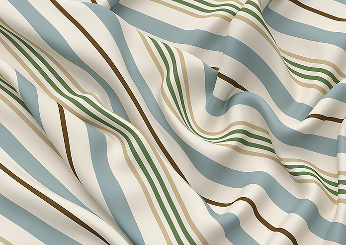 The British Stripe Co. George, Derwent No.1 - Twist&Fit Roman Blind - Image 4